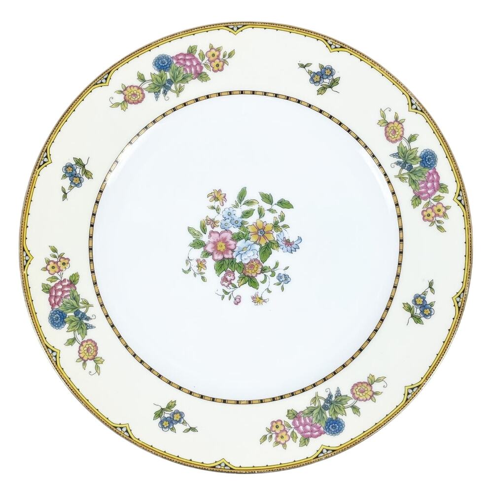 Vintage‎ Noritake Elysian Floral 10 Inch Dinner Decorative Wall Plate 1920s GUC